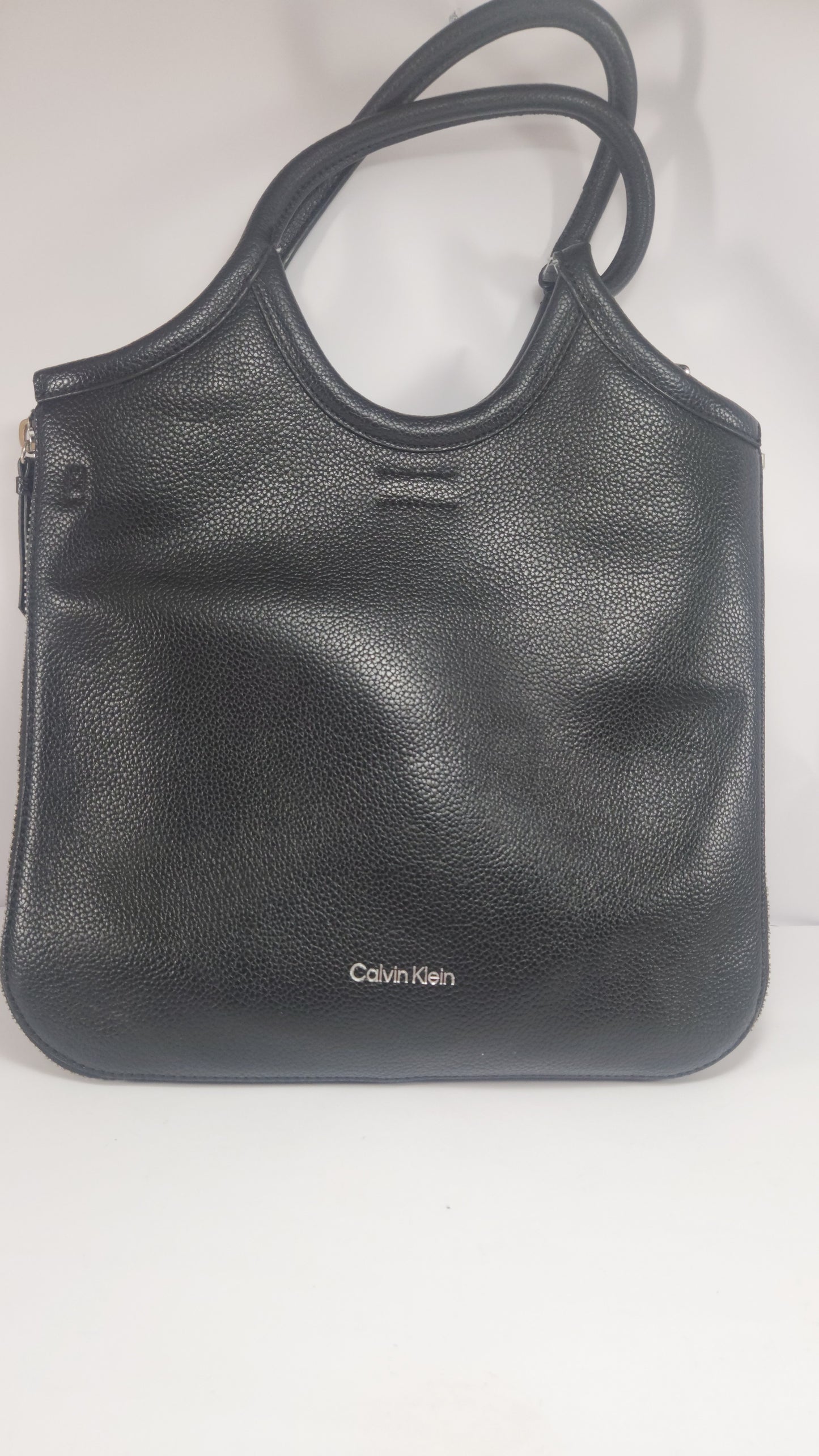 Calvin Klein Women's Black Saffiano Leather Shoulder Bag
