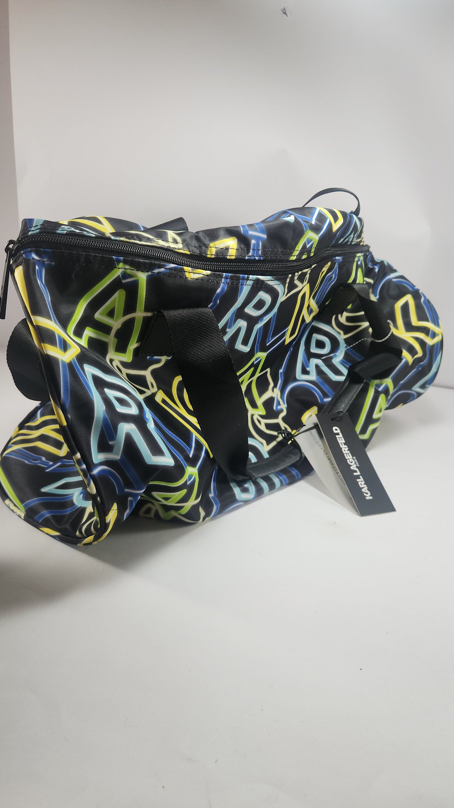 Karl Lagerfeld Neon Logo Duffel Bag