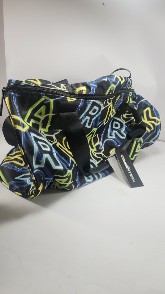Karl Lagerfeld Neon Logo Duffel Bag