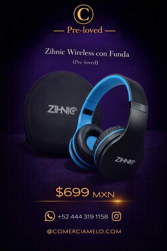 Audífonos ZIHNIC Bluetooth + Estuche rígido