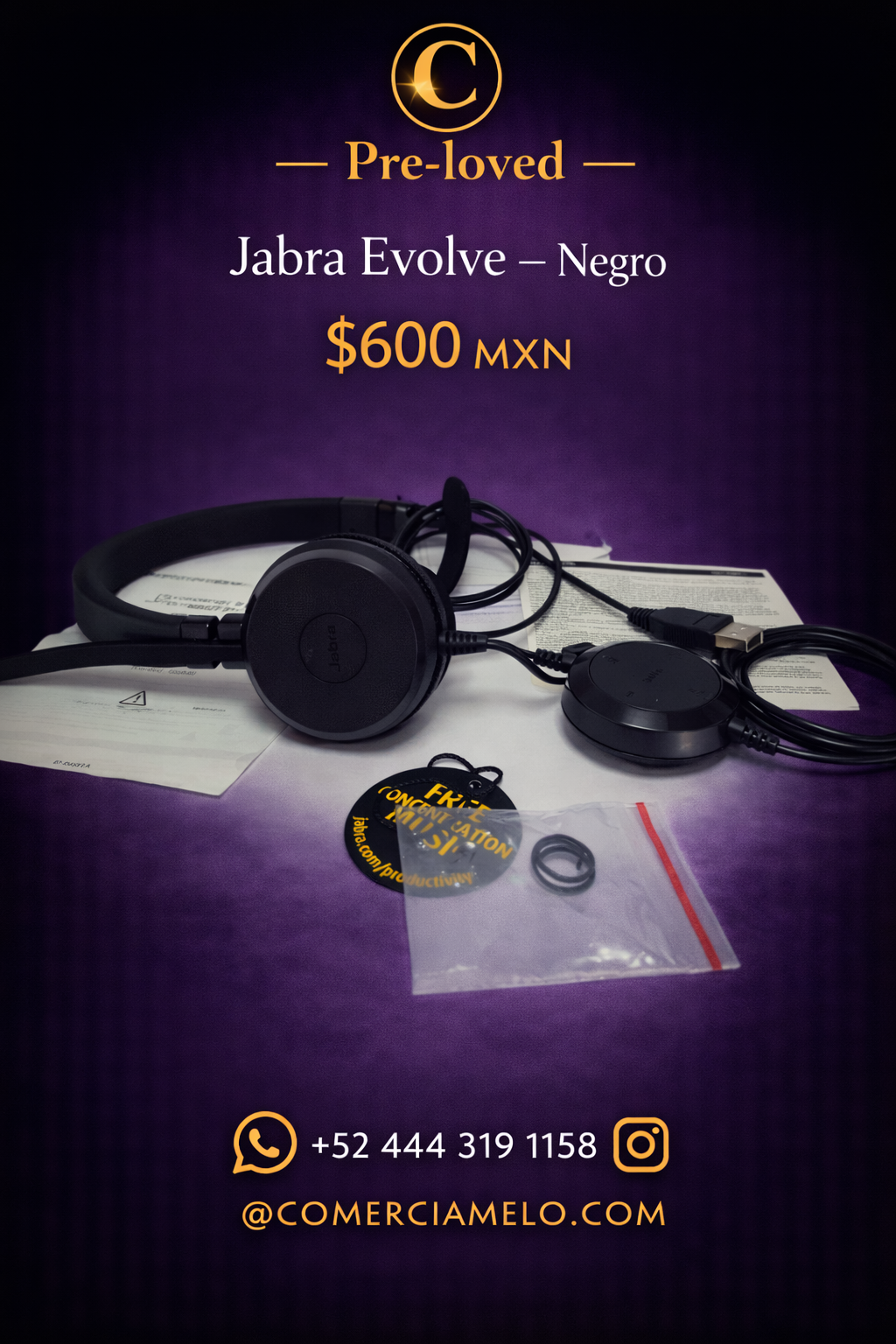 Jabra Evolve – Negro