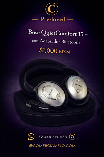Bose QuietComfort 15 con Adaptador Bluetooth