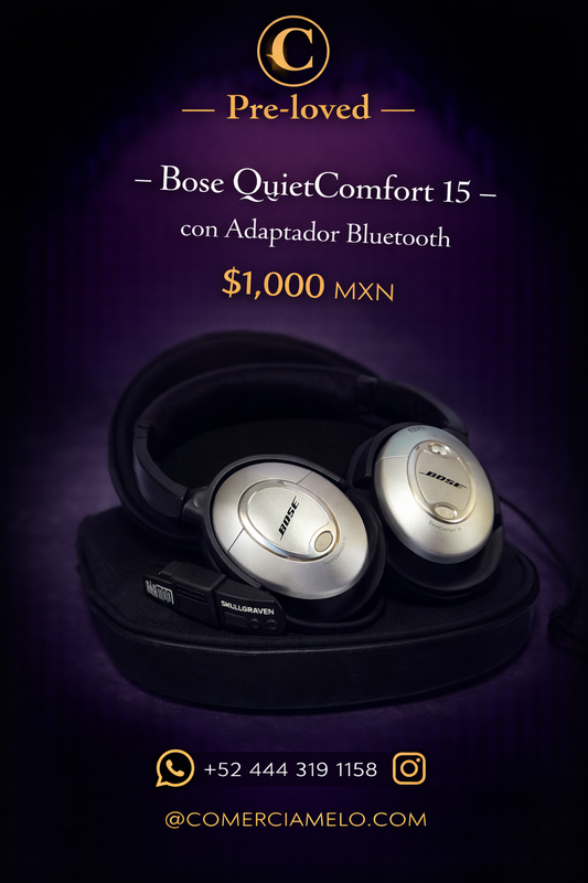 Bose QuietComfort 15 con Adaptador Bluetooth