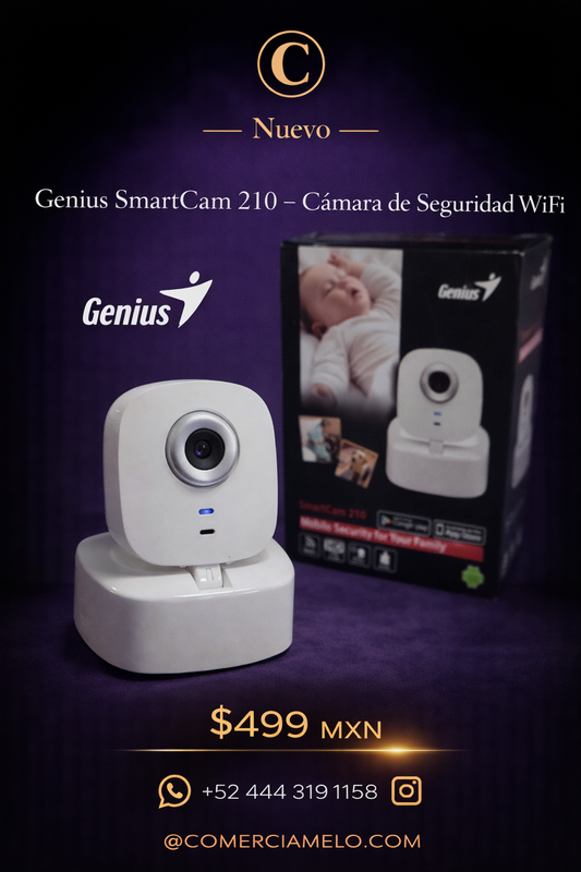 Genius SmartCam 210 – Cámara de Seguridad WiFi