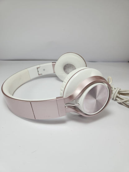 Audífonos Ailihen con cable – Estilo Rose Gold / Blanco