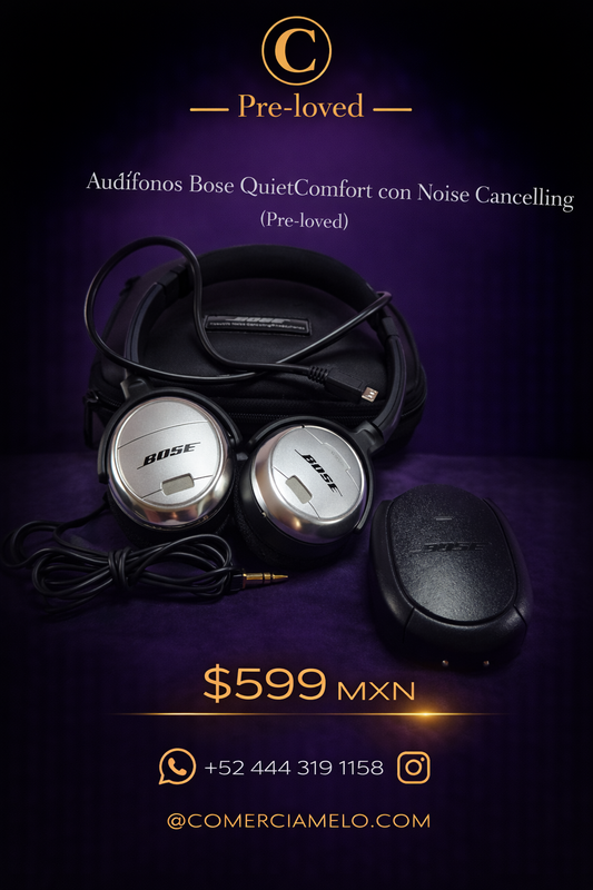 Audífonos Bose QuietComfort con Noise Cancelling