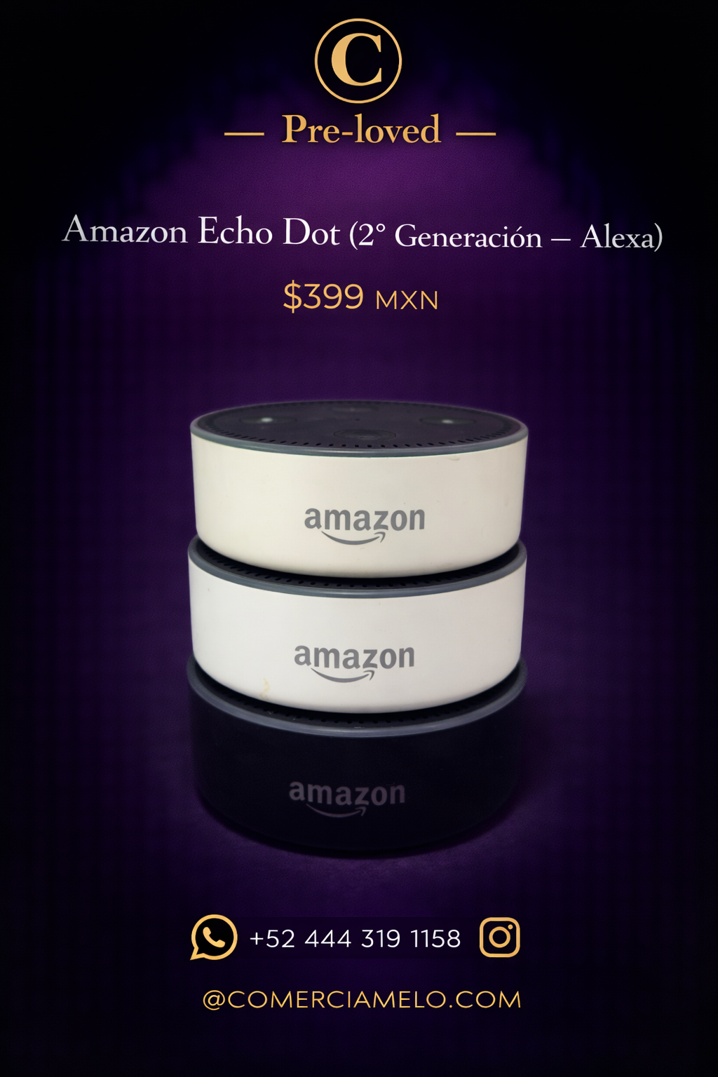 AMAZON ECHO DOT (2° GENERACIÓN — Alexa)