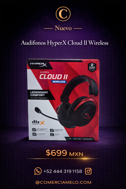 Audifonos HyperX Cloud II Wireless