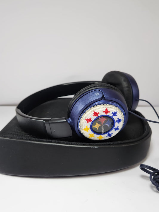 Audífonos Decorativos Artesanales – Estilo Beads Steelers