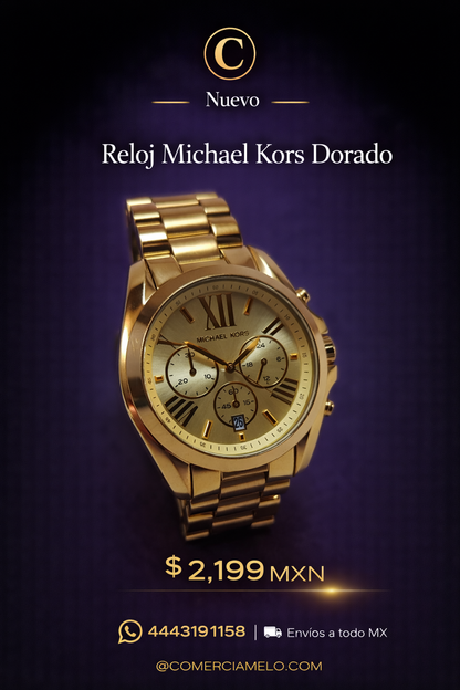 Reloj Michael Kors Dorado