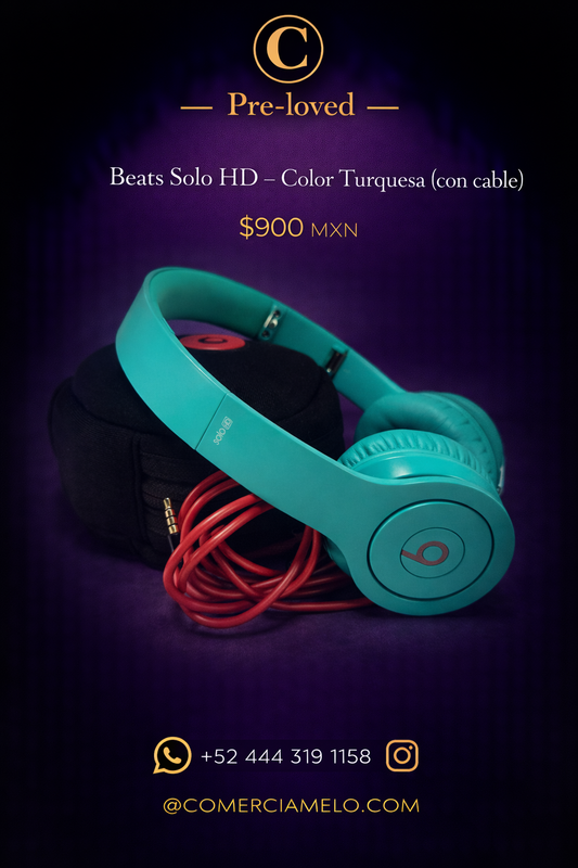 Beats Solo HD – Color Turquesa (con cable)
