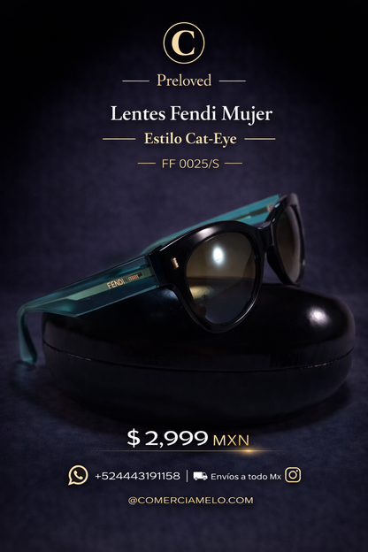 Lentes Fendi Mujer Estilo Cat-Eye FF 0025/S