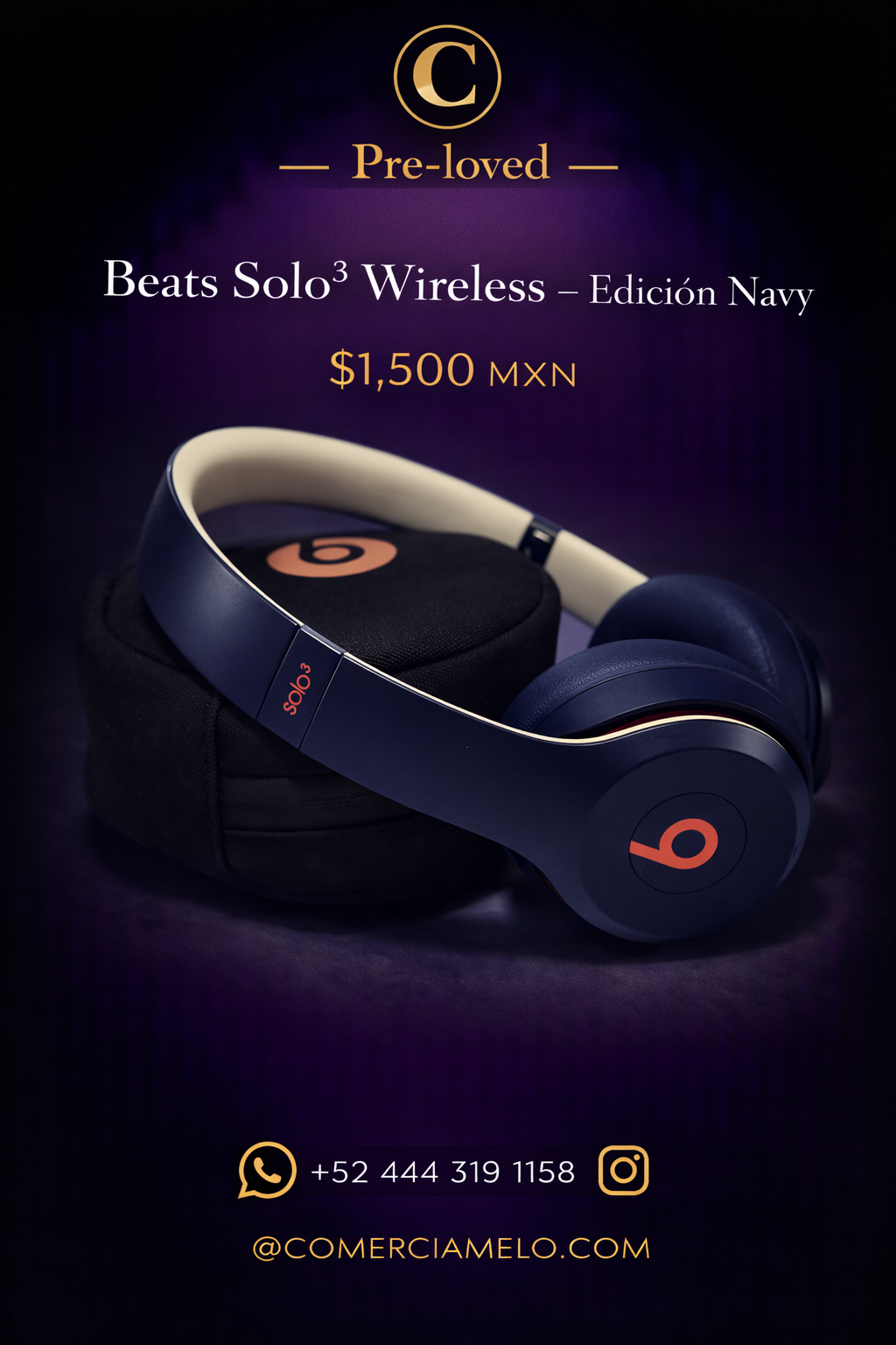 Beats Solo³ Wireless – Edición Navy