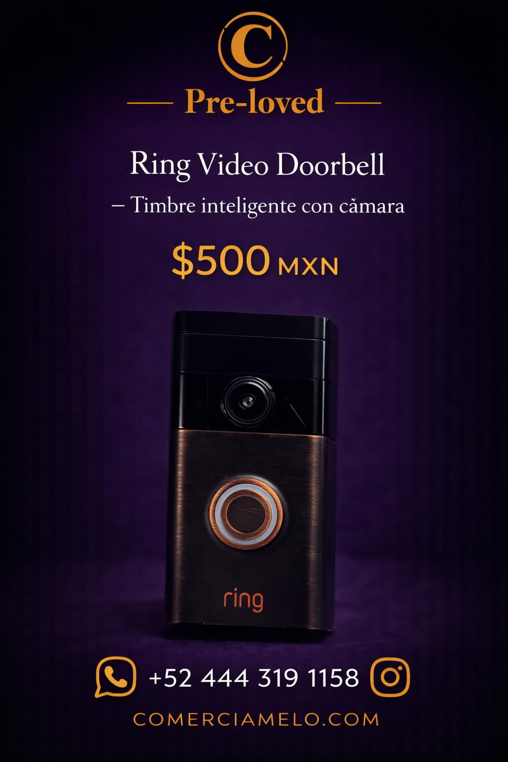 Ring Video Doorbell – Timbre inteligente con cámara