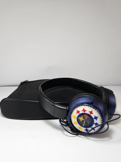 Audífonos Decorativos Artesanales – Estilo Beads Steelers