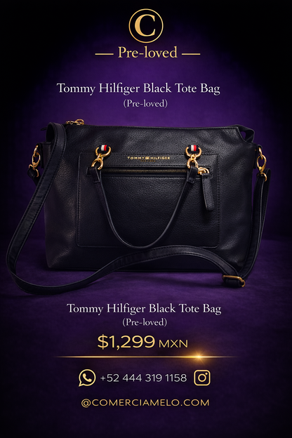 Tommy Hilfiger Black Tote Bag