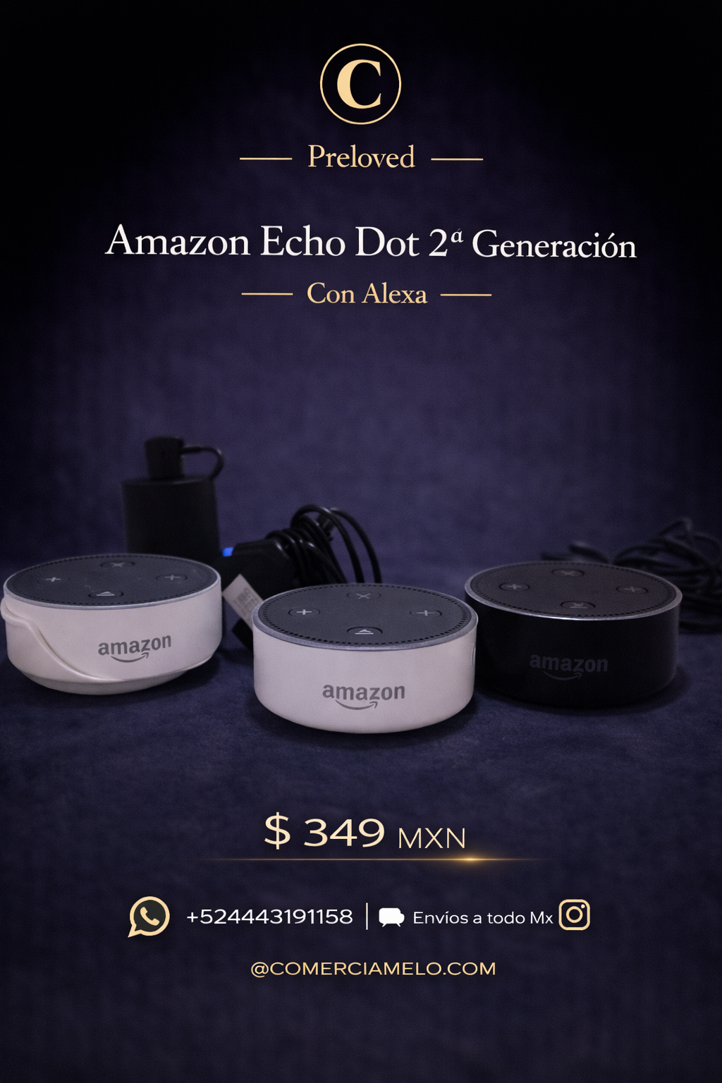 Amazon Echo Dot 2da Generación con Alexa