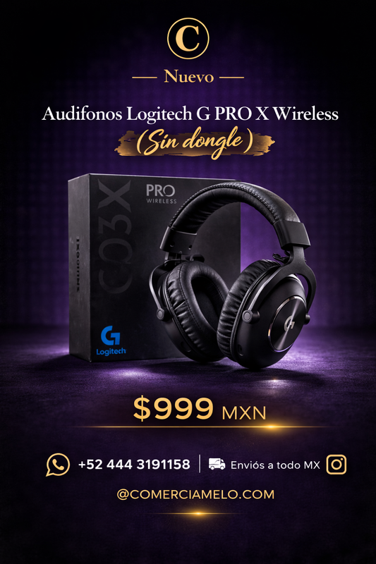 Audifonos Logitech G PRO X Wireless Lightspeed  (Sin dongle)