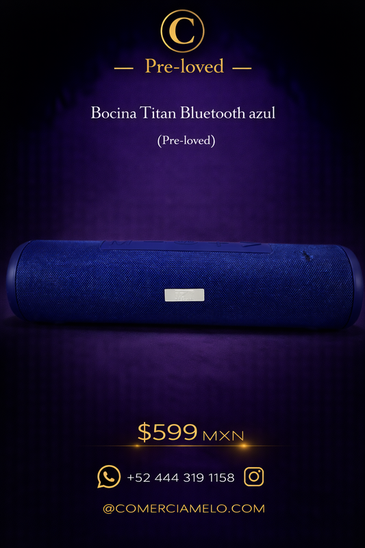 Bocina Titan Bluetooth azul